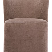 Bambun Dining Chair with Wheels Taupe