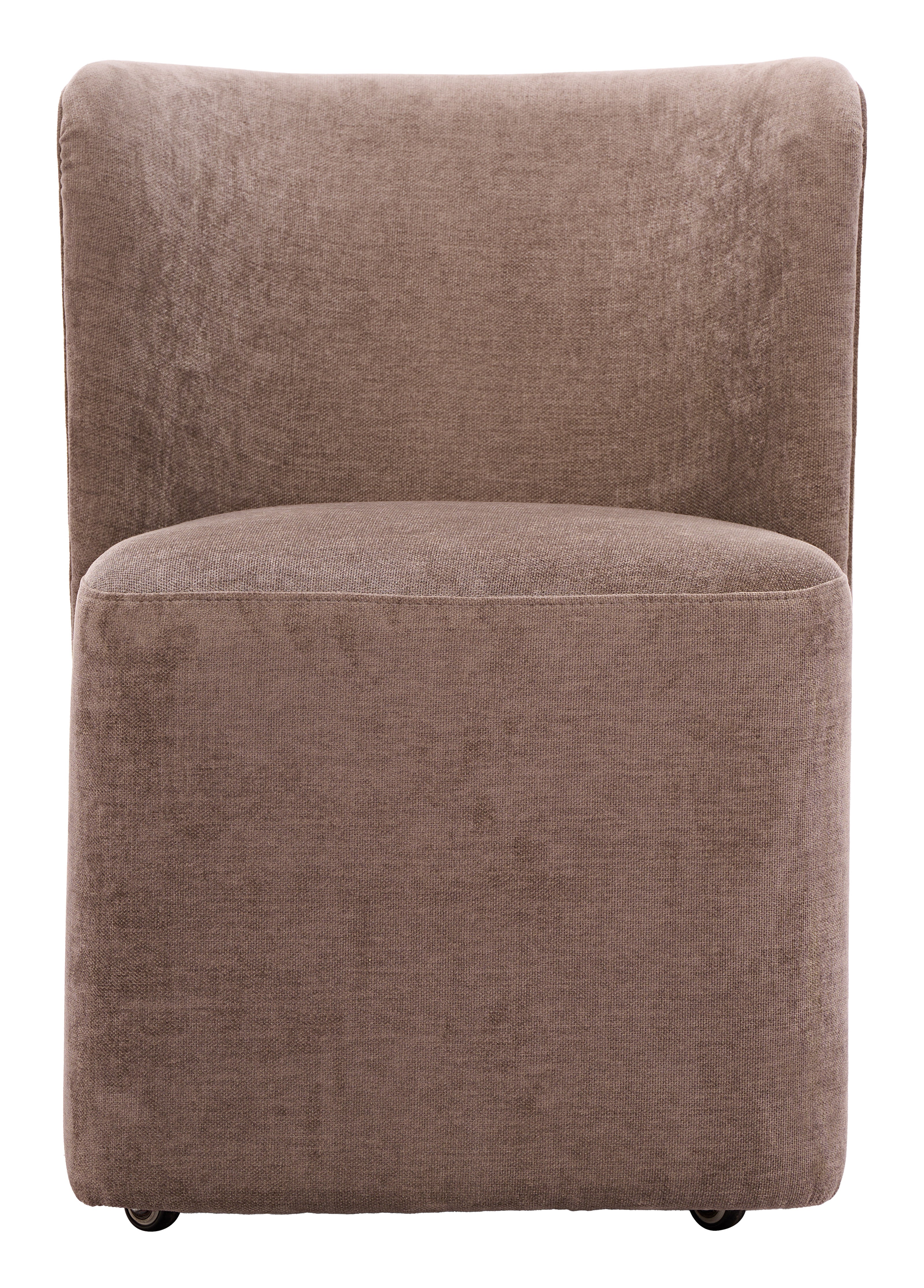Bambun Dining Chair with Wheels Taupe