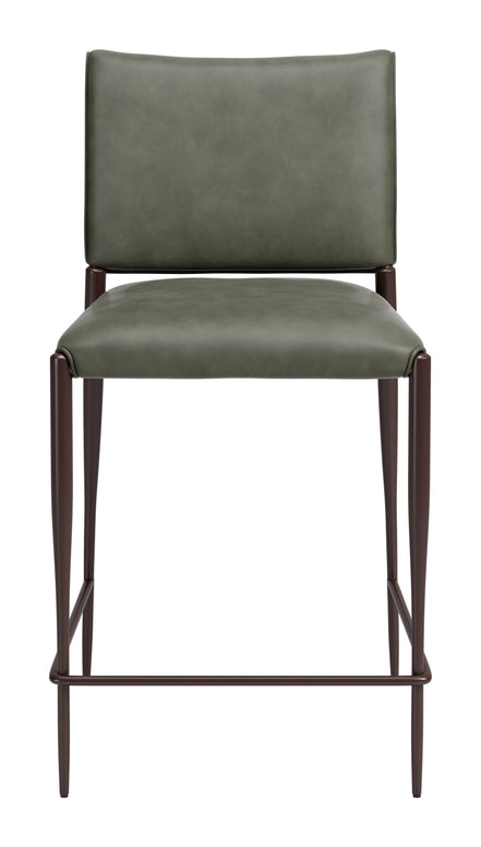 Freesia Counter Stool (Set of 2) Olive Green