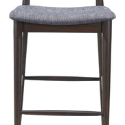 Tuzka Barstool (Set of 2) Gray & Espresso
