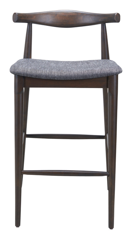 Tuzka Barstool (Set of 2) Gray & Espresso