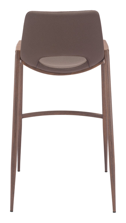 Desi Barstool (Set of 2) Brown & Walnut