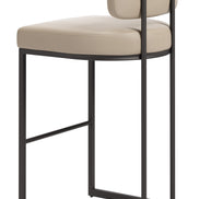 Velar Barstool (Set of 2) Beige & Gray