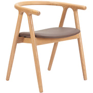 Peker Dining Chair (Set of 2) Brown & Natural