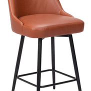 Keppel Swivel Counter Stool Brown