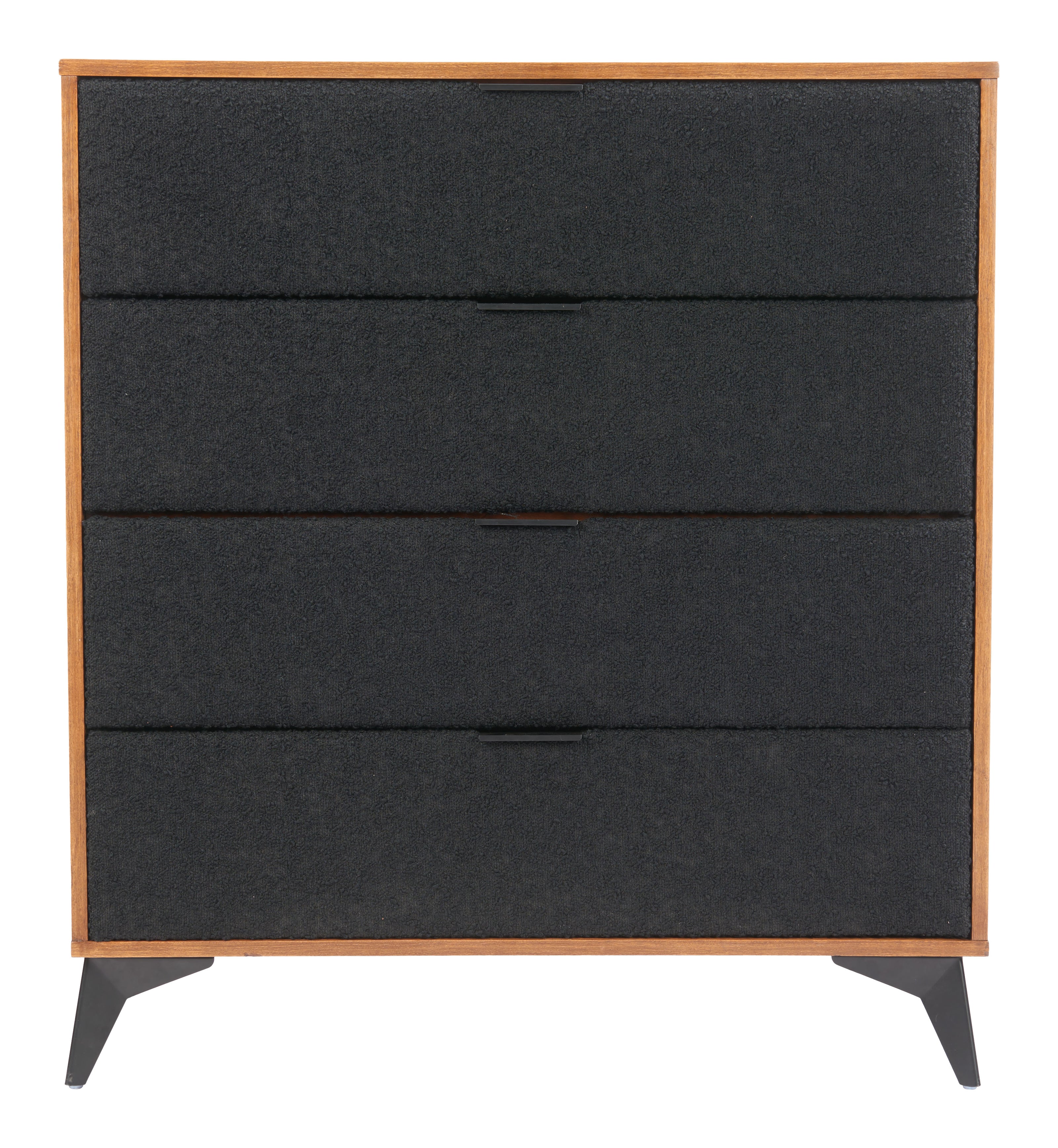 Zarif Chest Black & Walnut