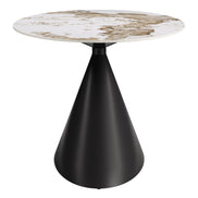 Armana Dining Table White & Brown