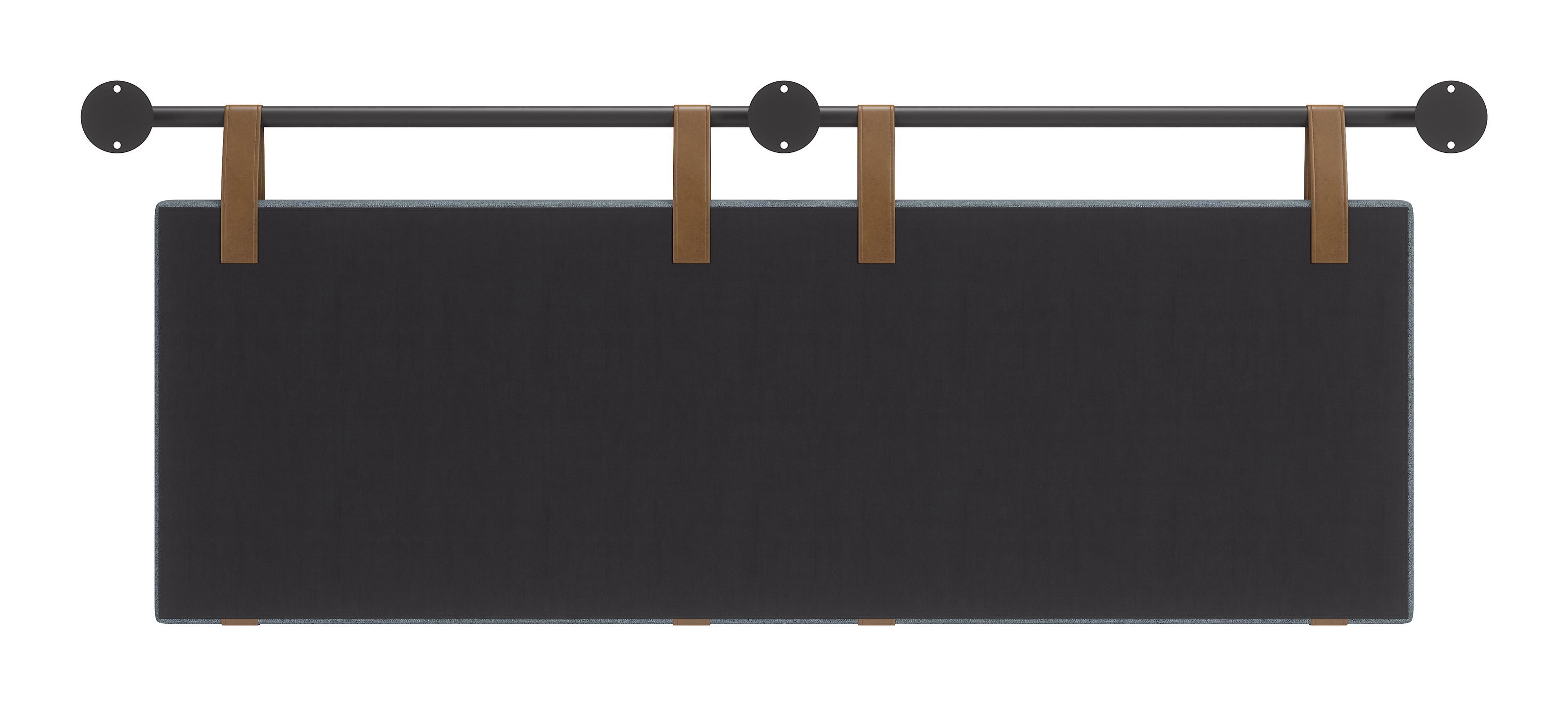 Zeva Floating Queen Headboard Gray