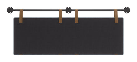 Zeva Floating Queen Headboard Gray