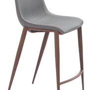 Magnus Counter Stool (Set of 2) Slate Gray & Walnut