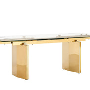 Nassim - Glam Glass Extendable Dining Table - image 2