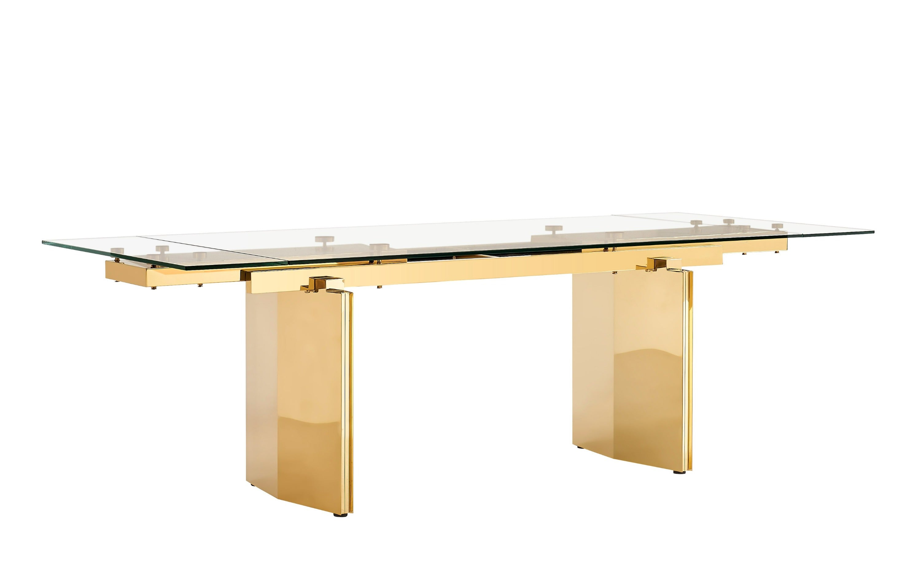 Nassim - Glam Glass Extendable Dining Table - image 2