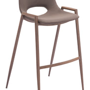 Desi Barstool (Set of 2) Brown & Walnut