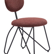 Novi Dining Chair (Set of 2) Maroon Brown