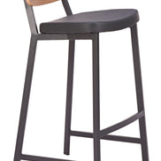Ardenne Barstool (Set of 2) Black & Brown