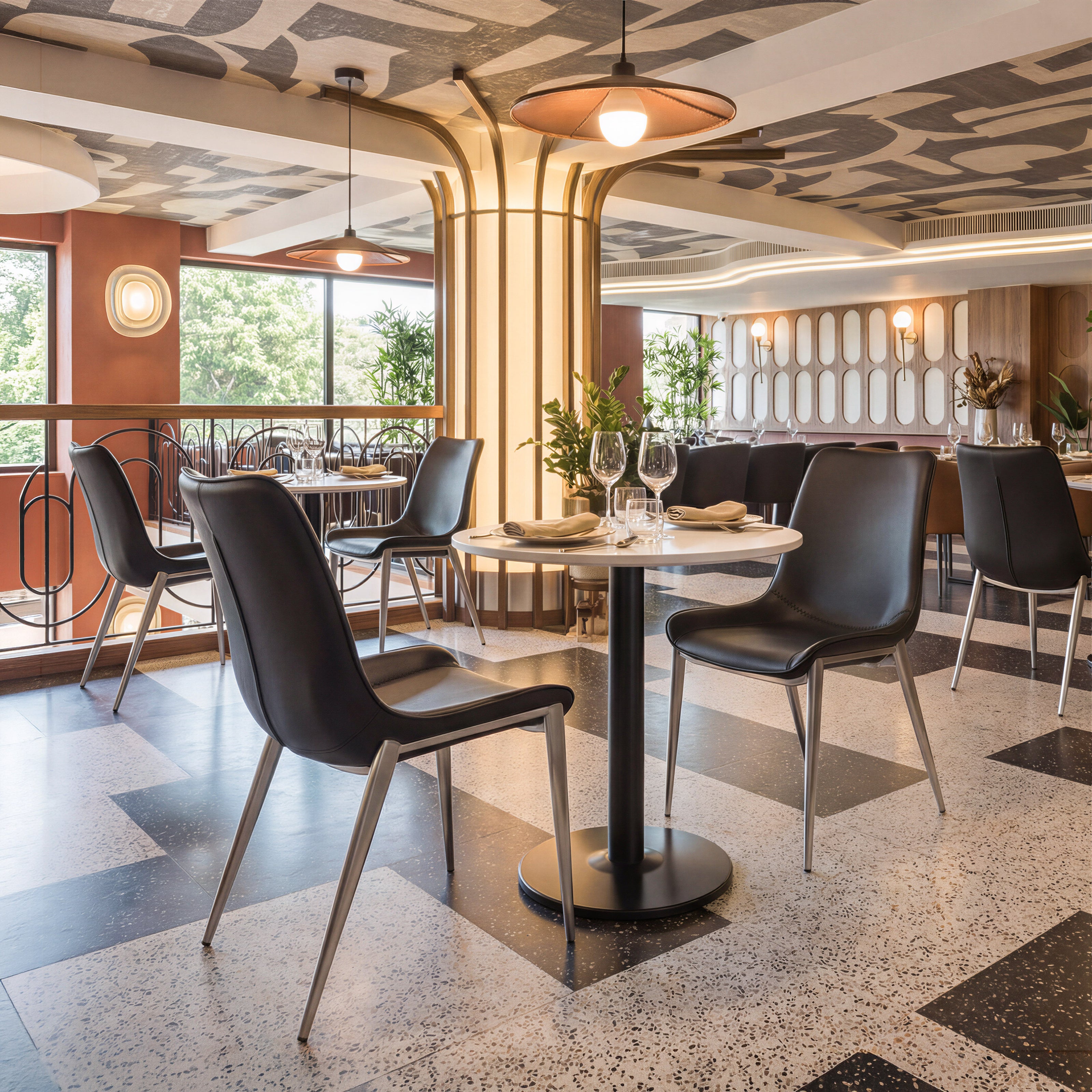 Alto Bistro Table White & Black