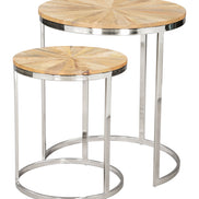 Bari Nesting Table Set (2-Piece) Natural