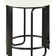 Obel Side Table White & Black