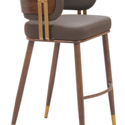 Brew Barstool Brown & Walnut