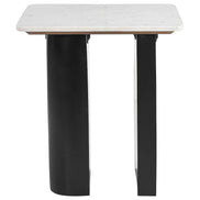 Fiora Side Table White & Black
