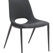 Desi Armless Dining Chair (Set of 2) Black