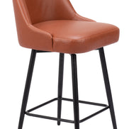 Keppel Swivel Counter Stool Brown