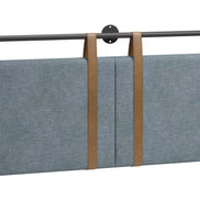 Zeva Floating Queen Headboard Gray