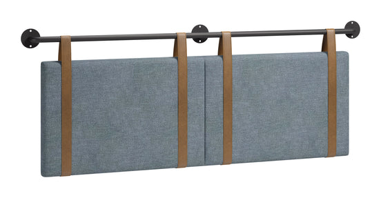 Zeva Floating Queen Headboard Gray