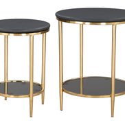 Koper Coffee Table Set (2-Piece) Black