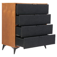 Zarif Chest Black & Walnut