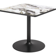 Caliza Dining Table Gray & Black