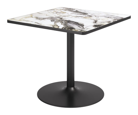 Caliza Dining Table Gray & Black