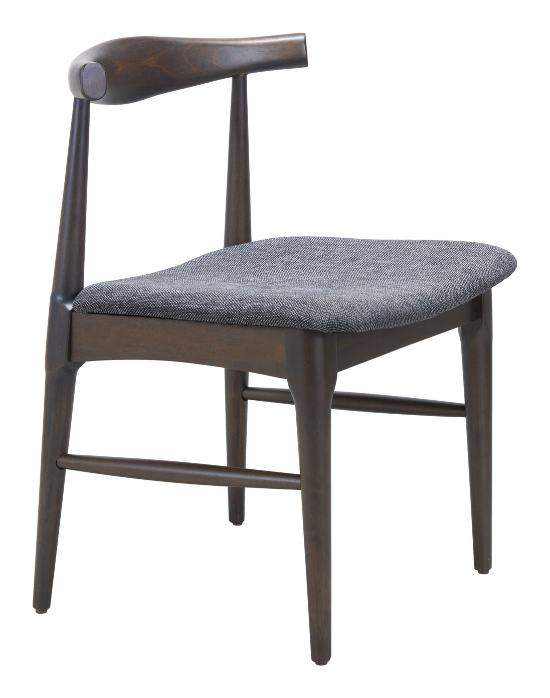 Tuzka Dining Chair (Set of 2) Gray & Espresso
