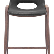 Desi Counter Stool (Set of 2) Black & Walnut