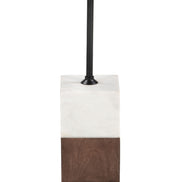Stuk Side Table Brown & White