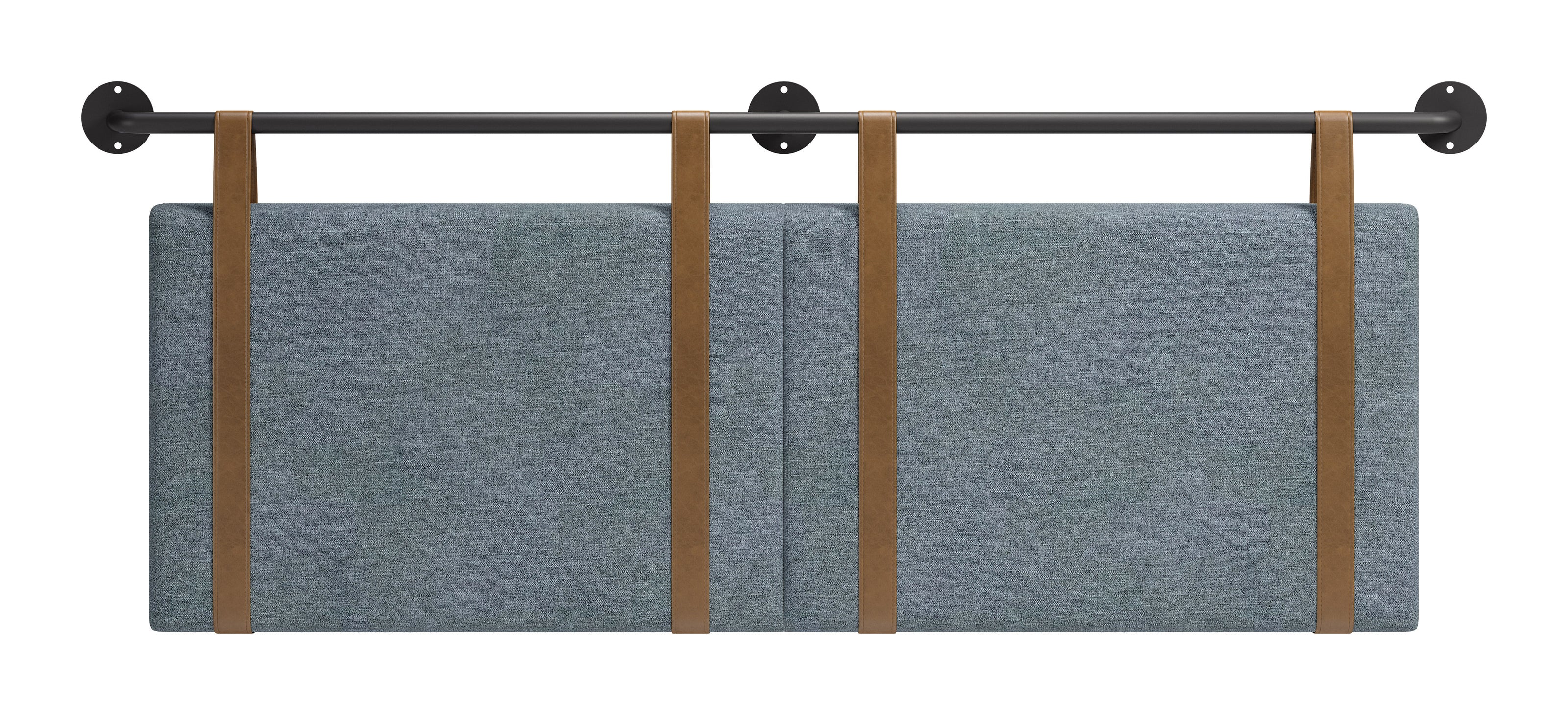 Zeva Floating Queen Headboard Gray