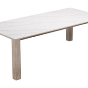 Leilani Rectangular Dining Table White
