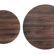 Rosk Coffee Table Set (2-Piece) Walnut & Black