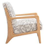 Runa Accent Chair Beige & Natural
