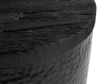 Duskan Storage Side Table Black