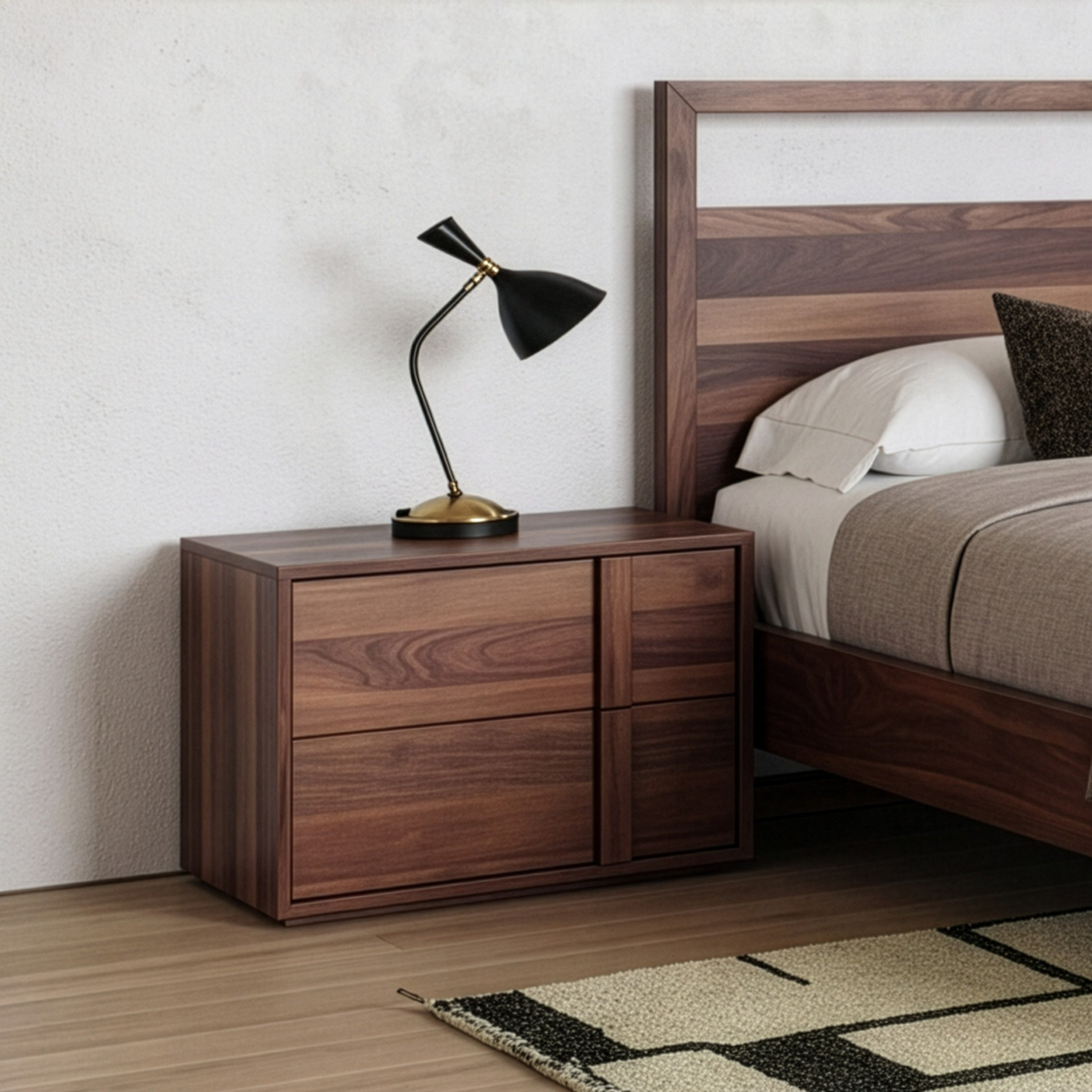 Berlin - Modern Walnut Nightstand - image 5