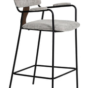 Couva Counter Stool (Set of 2) Gray Tweed