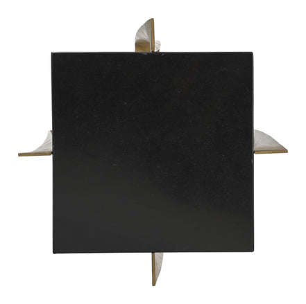 Noara Accent Table Black & Brass
