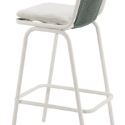 Luft Barstool (Set of 2) White & Green
