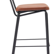 Charon Barstool (Set of 2) Vintage Brown