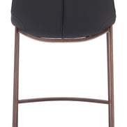 Magnus Counter Stool (Set of 2) Black & Walnut