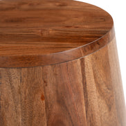 Tornos Side Table Walnut & Deep Blue