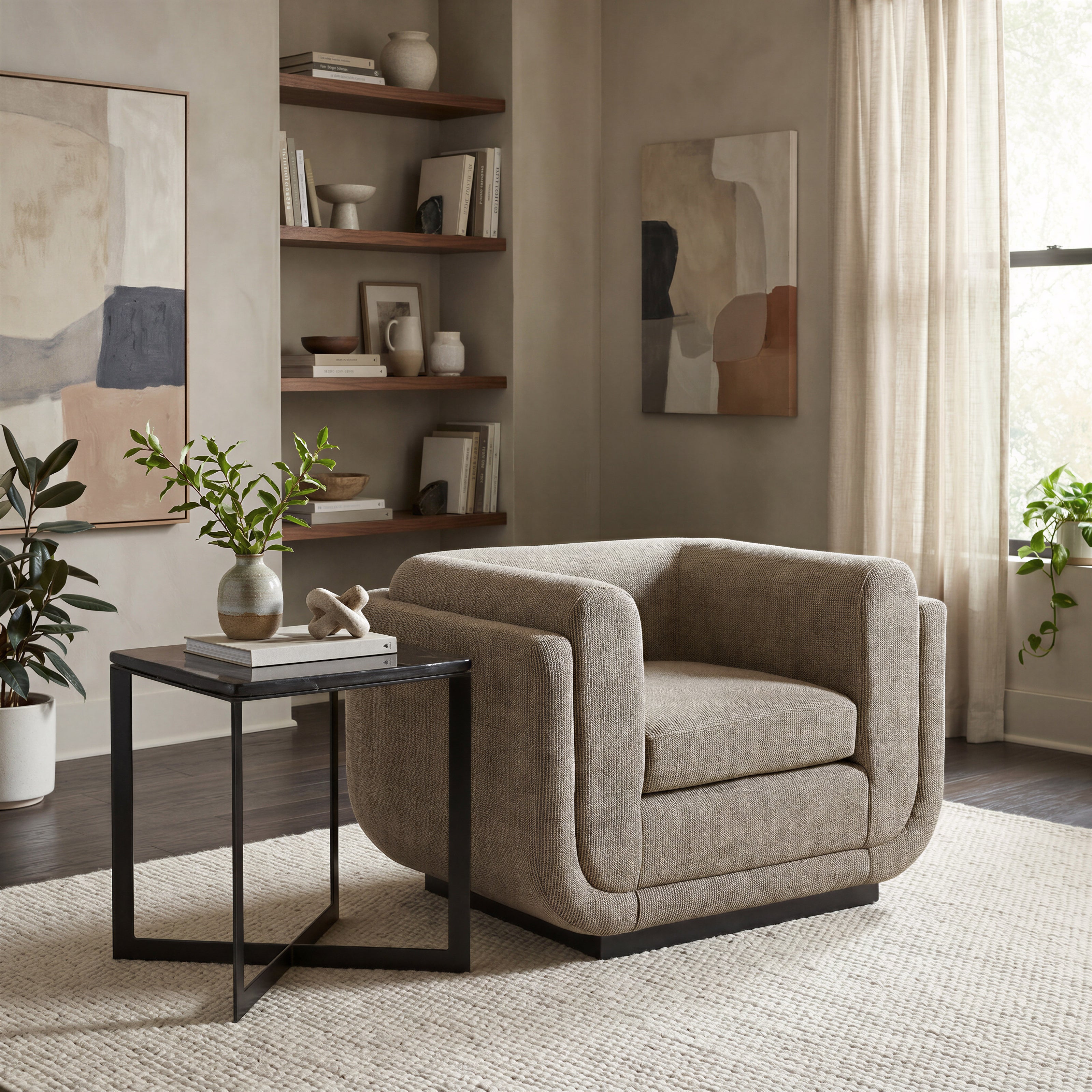 Mysa Side Table Black