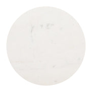 Ophelia Side Table White & Brass