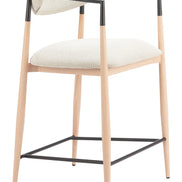 Equinox Counter Stool Oyster Gray & Natural